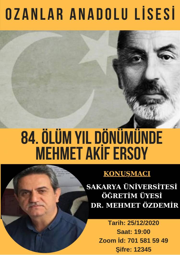 84. ÖLÜM YILDÖNÜMÜNDE MEHMET AKİF ERSOY ANILDI