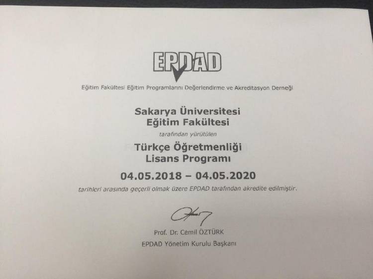 Sakarya Üniversitesi Türkçe Öğretmenliğinden Bir İlk